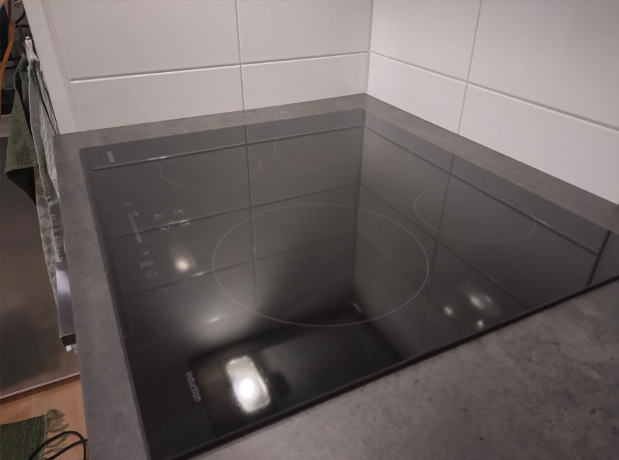 inductieplaat uitzagen